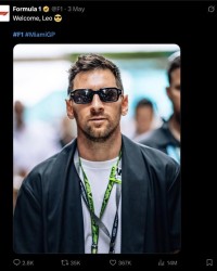 爱游戏体育登录入口-影响力，梅西照片仅用五天成为F1账号历史点赞量最高的一条